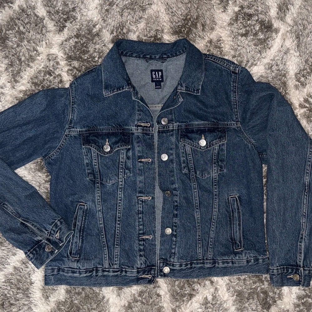 GAP Women's Dark Blue Jean Jacket